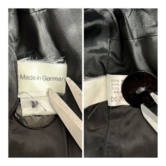 RENZO Germany Wool Blend Tweed Blazer EUR 40 US 10-12 - Picture 14 of 16